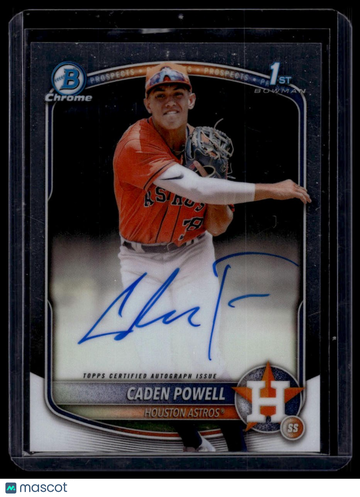 2025 Bowman Chrome Caden Powell #CPA-CPO Prospect Autographs AU