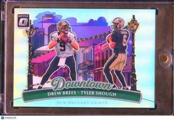 2025 Panini Donruss Optic Prizm Downtown Tyler Shough Drew Brees #7