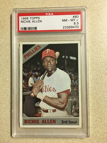 1966 Topps #80 Richie Dick Allen PSA 8 . 5 NM-MT+ PHILLIES 9