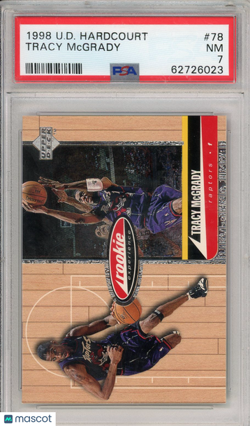1998 Upper Deck Hardcourt Tracy Mcgrady #78 PSA 7