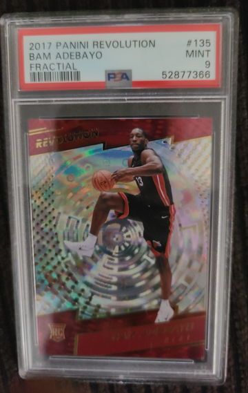 2017 Panini Revolution Fractial  Bam AdebayoPSA9