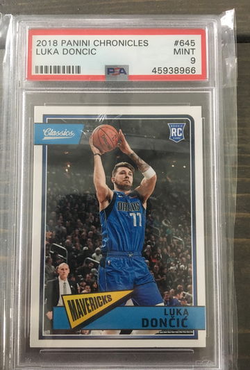 2018 Luka Doncic Rookie Panini Classics PSA 9