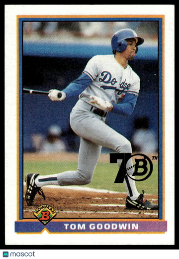 2017 Bowman Tom Goodwin #608 Bowman Buybacks 1991 Bowman Stamped Gold