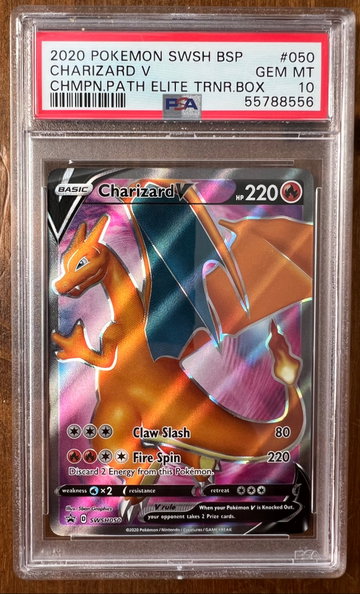 Pokémon Champion’s Path Charizard Trainer Box PSA 10