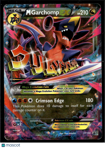 2016 Evolutions Mgarchomp EX Holo Black Star Promo FA #XY168