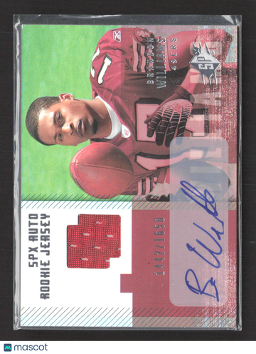 2006 Upper Deck SPx Brandon Williams #194 1442/1650 Memorabilia Rookie Jersey Auto