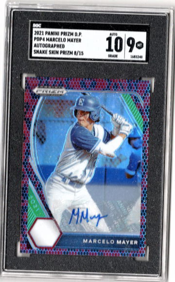 2021 PANINI PRIZM Draft MARCELO MAYER AUTO SGC 9-10