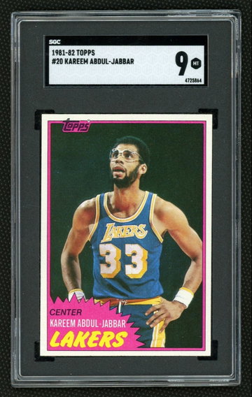 1981-82 Kareem Abdul-Jabbar Topps #20 SGC 9 Mint