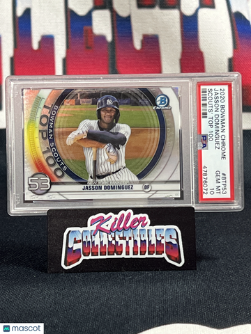 2020 Bowman Chrome Scouts' Top 100 Jasson Dominguez #BTP53 PSA 10