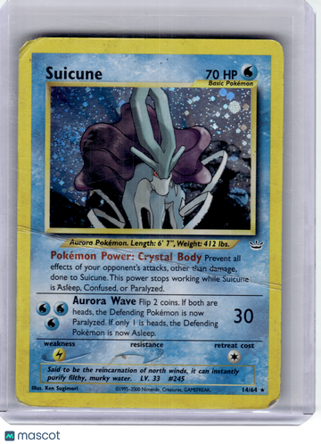 Neo Revelation Suicune Holo Rare [DMG/Altered] #14/64