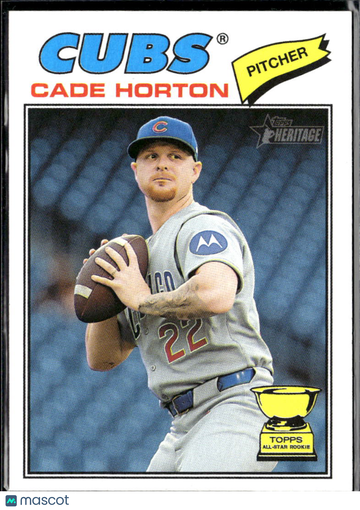 Cade Horton 2026 Topps Heritage Topps All-Star Rookie Image Variation Chicago Cubs