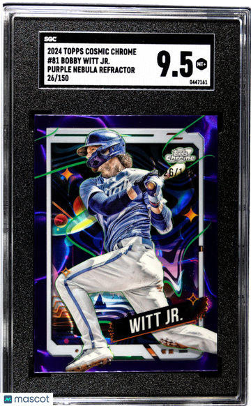 2024 Topps Cosmic Chrome Bobby Witt JR. #81 Purple Nebula Refractor SGC 9.5