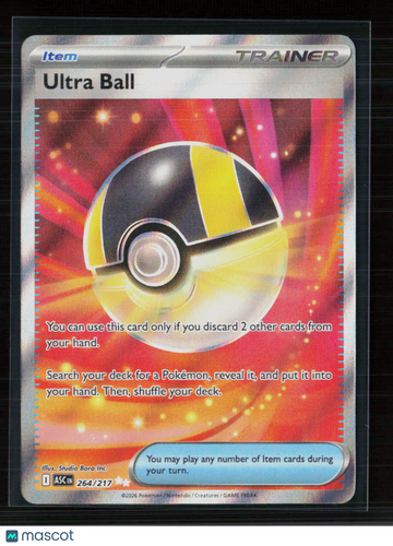Pokemon 2026 Mega Evolution – Ascended Heroes Ultra Ball UR #264/217
