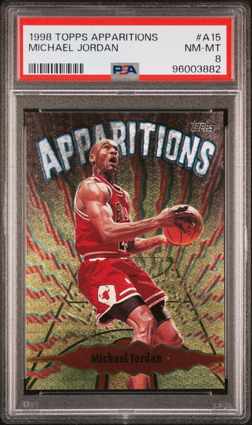 1998 Topps Apparitions Michael Jordan #A15 PSA 8