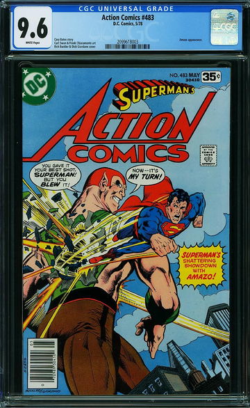ACTION COMICS #483, CGC 9.6 NM+