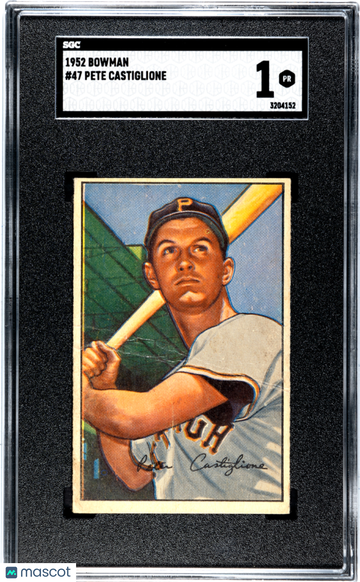 1952 Bowman Pete Castiglione #47 SGC 1