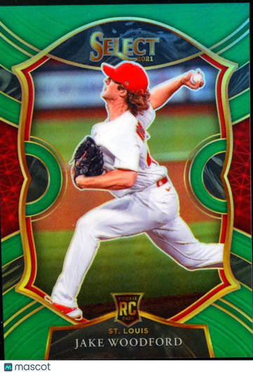 Jake Woodford 2021 Select Rookie Green Prizm