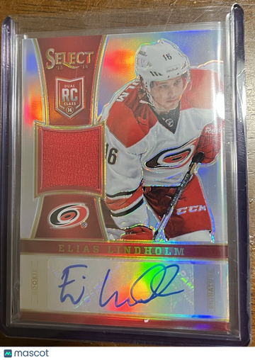2013-14 Panini Select - [Base] - Rookie Jersey Autographs Silver Elias Lindholm #319 Rookie Jersey Autographs Silver Pri