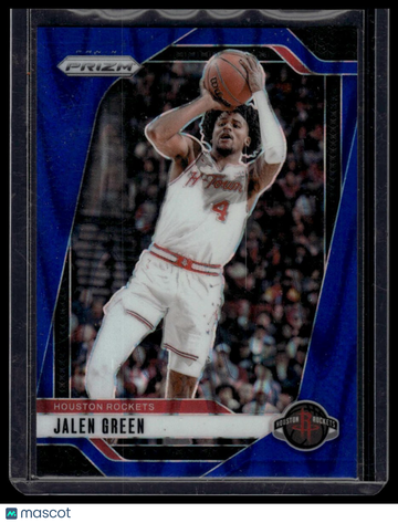 2024-25 Panini Prizm Jalen Green #102 Prizms Blue Pulsar SN
