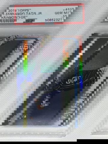 2019 Topps 410 Fernando Tatis Jr. Rainbow Foil Rookie PSA 10 Gem Mint Padres