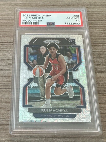 2022 WNBA Prizm #20 Rui Machida Mojo Prizm #'d /25 Rookie Card PSA 10 GEM MT