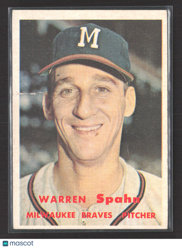 1957 Topps Warren Spahn #90
