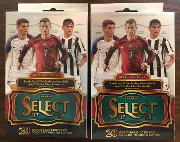 2017-18 Select Soccer Hanger Box lot of 2