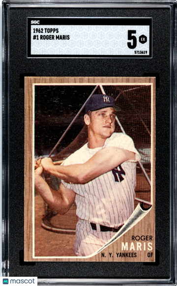 1962 Topps Roger Maris #1 SGC 5
