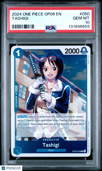 2024 One Piece Op06-Wings Of The Captain Tashigi PSA 10 #050