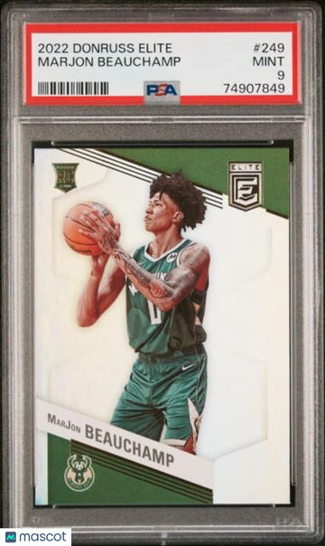 2022 Panini Donruss Elite MarJon Beauchamp #249 Rookie PSA 9
