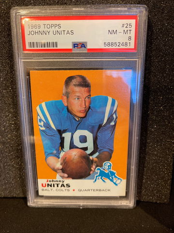 1969 Johnny Unitas PSA 8