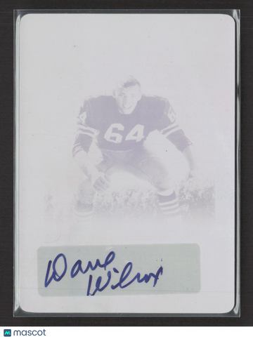 2012 Leaf Legends of Sport Dave Wilcox #BA-DW2 Magenta Printing Plate /1 Printing Plate