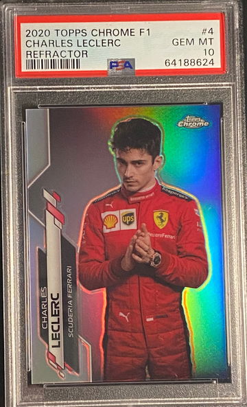 2020 Topps Chrome Sapphire F1 Charles LeClerc Refractor Formula 1 