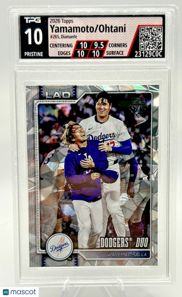 2026 Topps Yoshinobu Yamamoto Shohei Ohtani #265 Diamante Foil Parallel/Variety Base Set 10 Topps