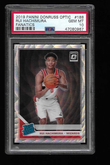 2019 Donruss Optic Fanatics Rui Hachimura PSA 10