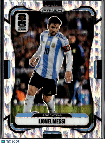 Lionel Messi 2026 Panini Prizm FIFA World Cup 2026 Silver Argentina