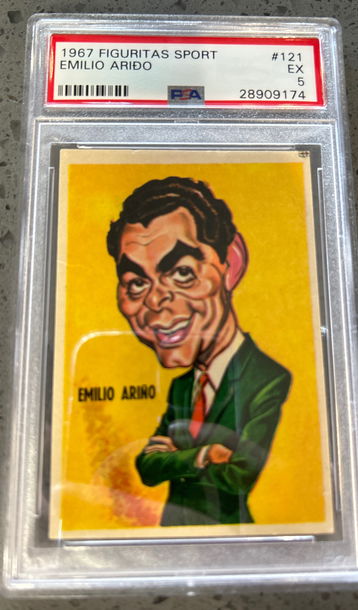 1967 Figuritas Sport Emilio Arido PSA 5