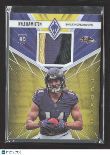 2022 Panini Phoenix Football Kyle Hamilton #RME-28 /50 Patch RC Memorabilia