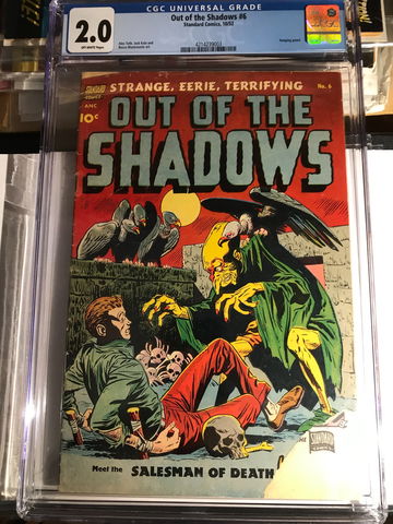 Out of the Shadows #6 (CGC 2.0)  1952 Standard Comics