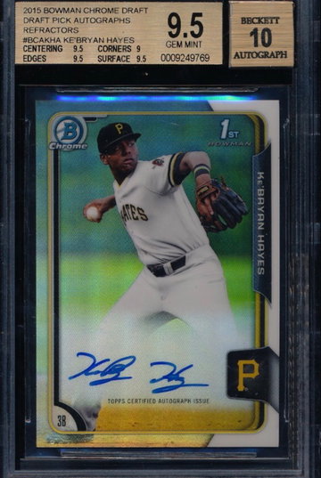 KeBryan Hayes 2015 Bowman Chrome Refractor Auto