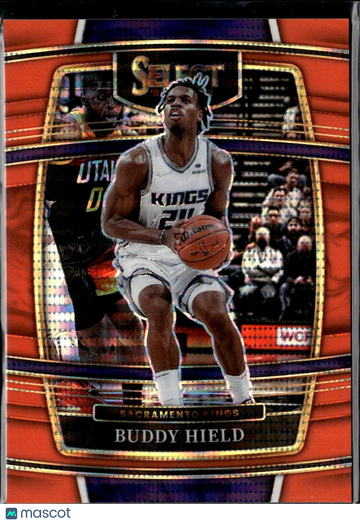 Buddy Hield 2022 Panini Select Prizm Concourse Orange /15 Sacramento Kings