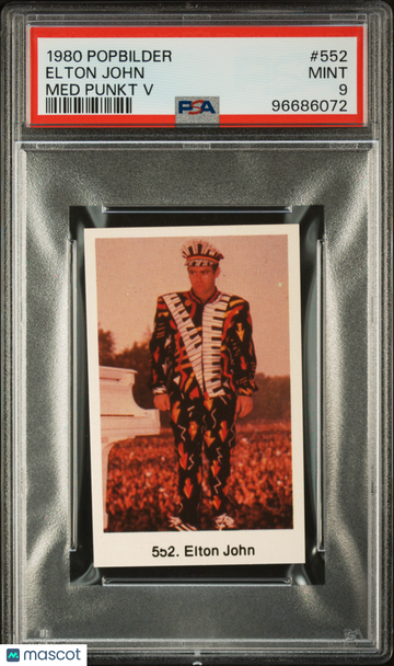 1980 Popbilder Popbilder Med Punkt V Elton John #552 PSA 9