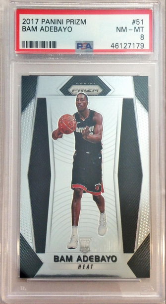 Bam Adebayo 2017 Panini Prizm PSA 8