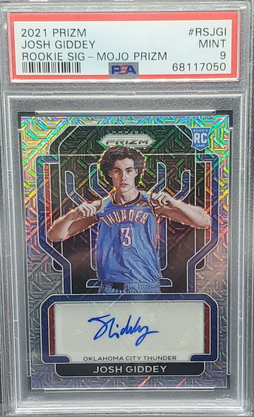 Josh Giddey 2021-22 Panini Prizm Signatures Mojo #RS-JGI Rookie Auto #1/25