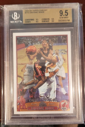 2003-2004 Dwyane Wade Topps Chrome True Gem BGS 9.5