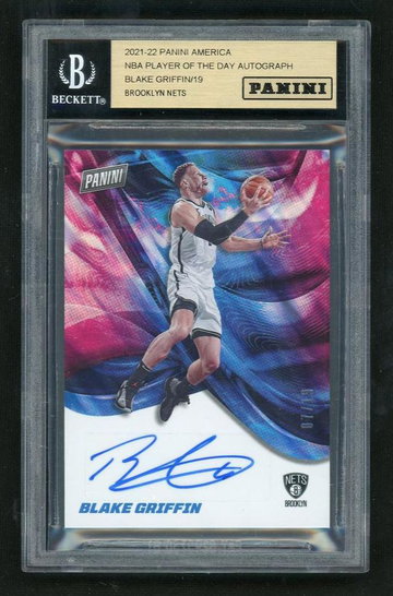 2021 Panini BG Blake Griffin NBA Player of the Day Autograph /10 Beckett 10 Gem Mint Brooklyn Nets