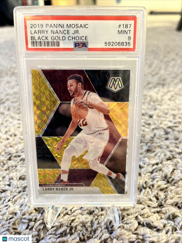 Larry Nance Jr Black Gold Choice Mosaic /8 , Psa 9,