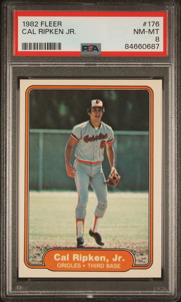 1982 Fleer Cal Ripken Jr. #176 PSA 8