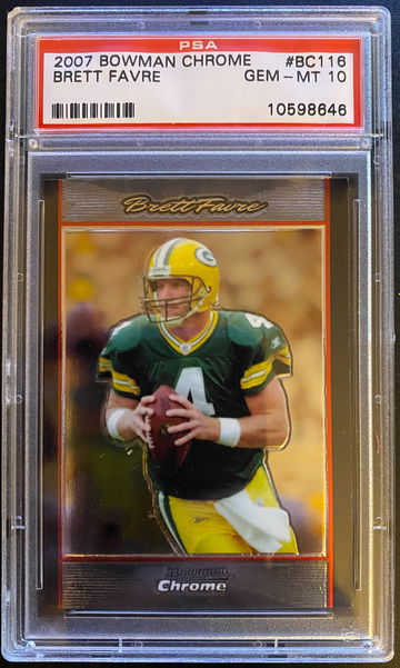 2007 Bowman Chrome Brett Favre PSA 10