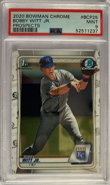 2020 Bowman Chrome Bobby Witt Jr. PSA 9 Mint